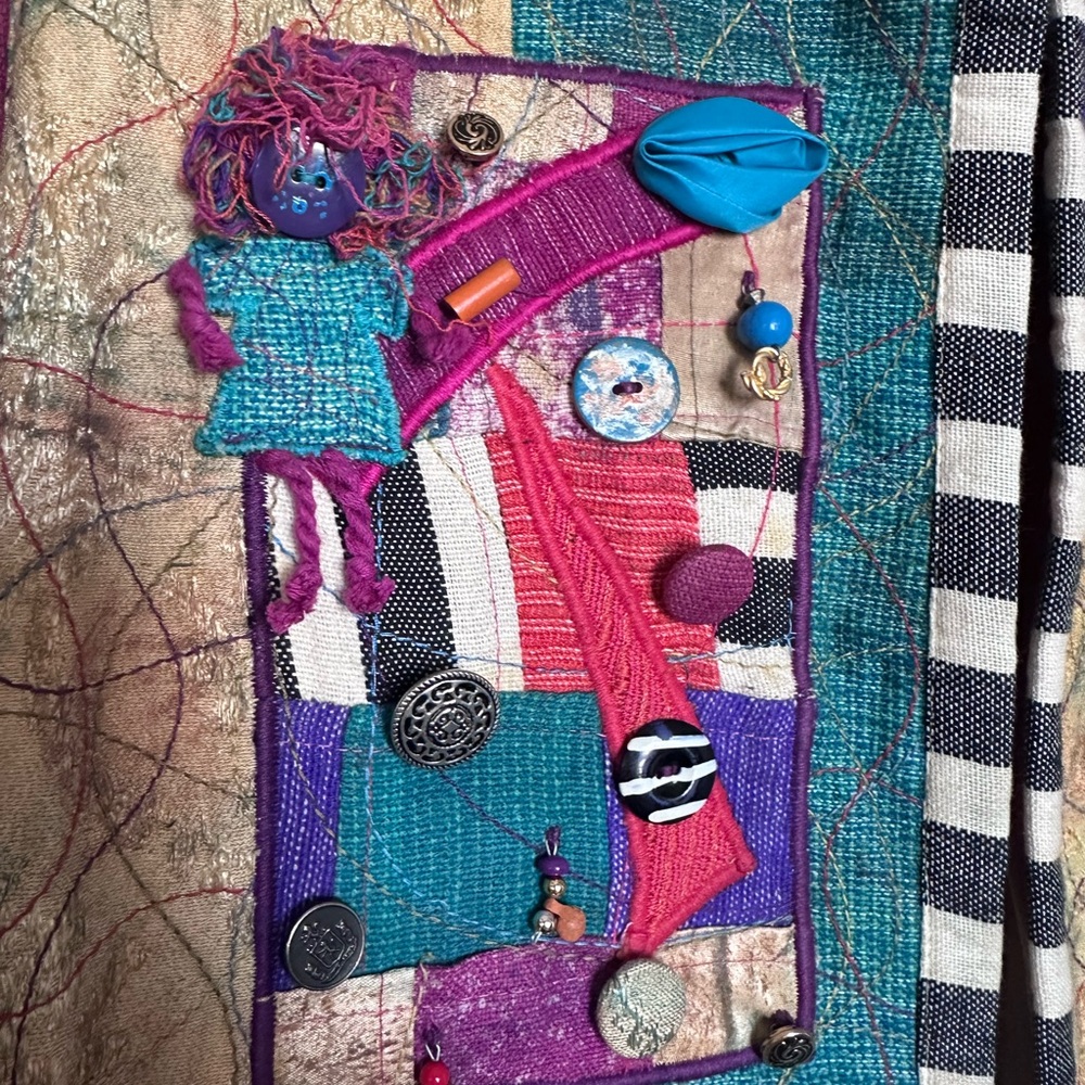 Crystal Colorful Patchwork Women's Jacket - image 3